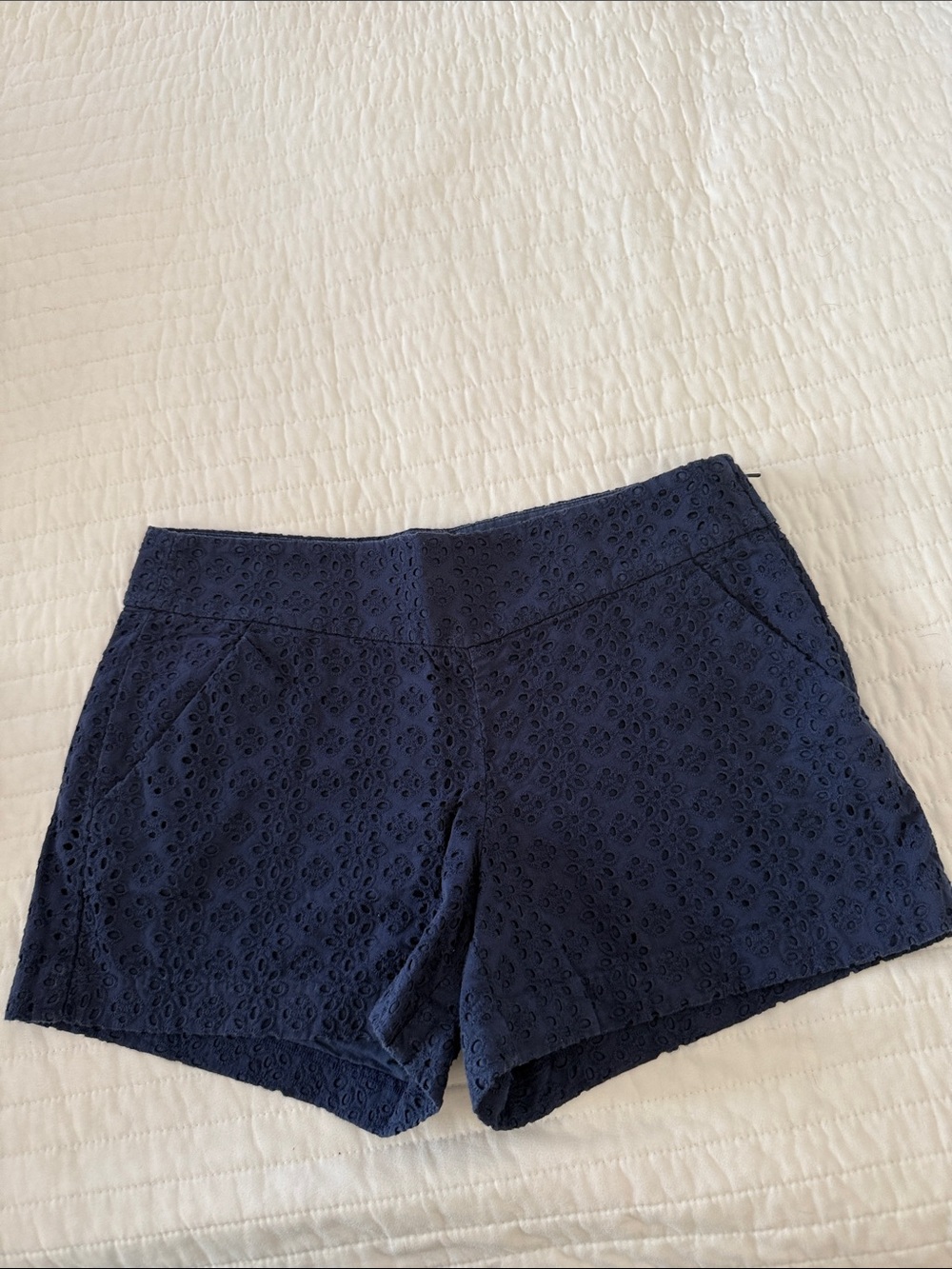 Lilly Pulitzer Navy Eyelet Shorts